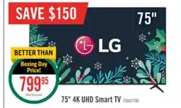 The Brick LG 75 UA77 4K UHD Smart webOS TV (75UA7700PUB.ACCQ) - 2025 Model offer