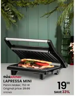 Stokes LAPRESSA MINI Panini Maker, 750 W offer