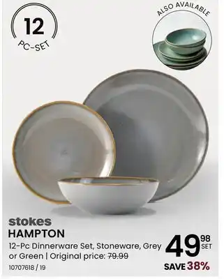 Stokes HAMPTON 12-Pc Dinnerware Set offer