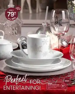 Stokes SILVER SNOWFLAKE 37-Pc Dinnerware Collection offer