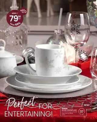 Stokes SILVER SNOWFLAKE 37-Pc Dinnerware Collection offer
