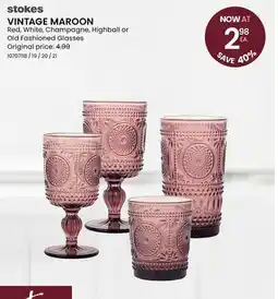 Stokes VINTAGE MAROON offer