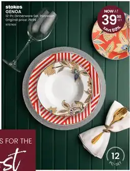 Stokes GENOA 12-Pc Dinnerware Set offer