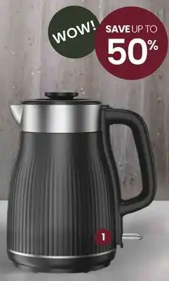 Stokes Electric Kettle: 1.8L Black And Silver offer