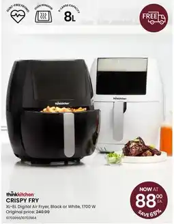 Stokes thinkkitchen CRISPY FRY XL-8L Digital Air Fryer offer