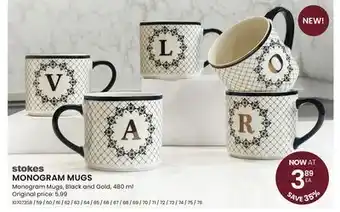 Stokes stokes MONOGRAM MUGS offer