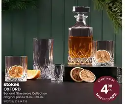 Stokes OXFORD Bar and Glassware Collection offer