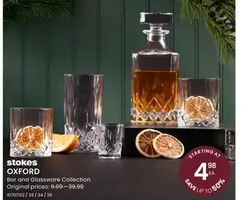 Stokes OXFORD Bar and Glassware Collection offer