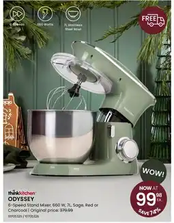Stokes ODYSSEY 6-Speed Stand Mixer offer