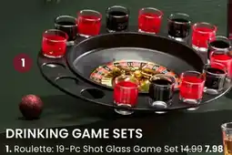 Stokes Roulette: 19-Pc Shot Glass Game Set offer