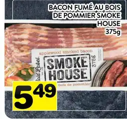 Supermarché PA BACON FUMÉ AU BOIS DE POMMIER SMOKE HOUSE offer