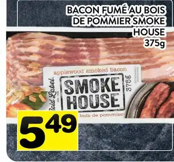 Supermarché PA BACON FUMÉ AU BOIS DE POMMIER SMOKE HOUSE offer