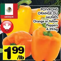 Supermarché PA POIVRONS ORANGE OU JAUNES | Orange or Yellow Peppers offer