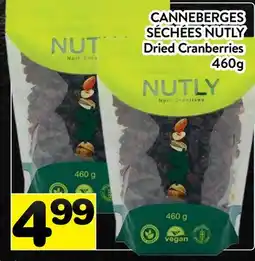 Supermarché PA CANNEBERGES SÉCHÉES NUTLY | Dried Cranberries offer