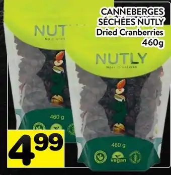 Supermarché PA CANNEBERGES SÉCHÉES NUTLY | Dried Cranberries offer