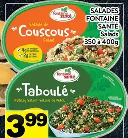 Supermarché PA SALADES FONTAINE SANTÉ | Salads offer