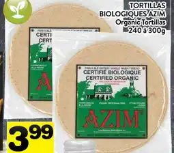 Supermarché PA TORTILLAS BIOLOGIQUES AZIM | Organic Tortillas offer