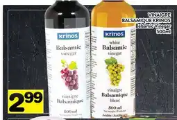 Supermarché PA VINAIGRE BALSAMIQUE KRINOS | Balsamic Vinegar offer