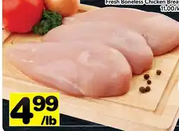 Supermarché PA POITRINE DE POULET FRAIS DÉSOSSÉE | Fresh Boneless Chicken Breast offer