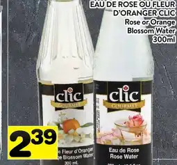 Supermarché PA EAU DE ROSE OU FLEUR D'ORANGER CLIC | Rose or Orange Blossom Water offer
