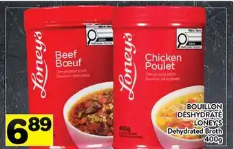 Supermarché PA BOUILLON DÉSHYDRATÉ LONEY'S | Dehydrated Broth offer