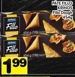Supermarché PA PÂTE FILLO KRINOS | Fillo Dough offer