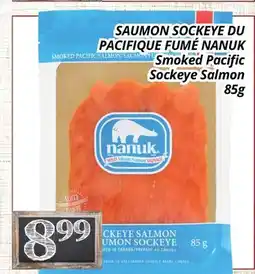 Supermarché PA SAUMON SOCKEYE DU PACIFIQUE FUMÉ NANUK | Smoked Pacific Sockeye Salmon offer