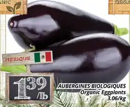 Supermarché PA AUBERGINES BIOLOGIQUES | Organic Eggplants offer