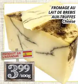 Supermarché PA FROMAGE AU LAIT DE BREBIS AUX TRUFFES | Cheese offer