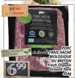 Supermarché PA PORC FRAIS HACHÉ BIOLOGIQUE DU BRETON | Fresh Organic Ground Pork offer