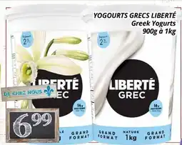 Supermarché PA YOGOURTS GRECS LIBERTÉ | Greek Yogurts offer