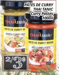 Supermarché PA PÂTES DE THAI TANIC | Curry Pastes offer