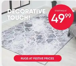 Meubles RD RUGS AT FESTIVE PRICES offer