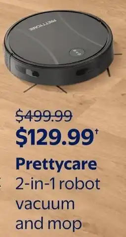 Walmart Prettycare 2-in-1 robot vacuum and mop offer