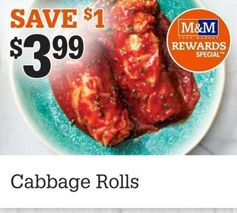M & M Food Market Cabbage rolls offer