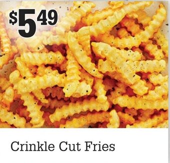 M & M Food Market Crinkle cut fries offer