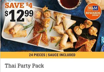 M & M Food Market Thai party pack offer