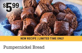 M & M Food Market Pumpernickel bread offer