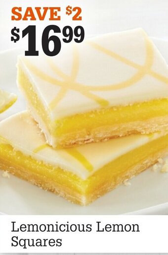M & M Food Market Lemonicious lemon squares offer