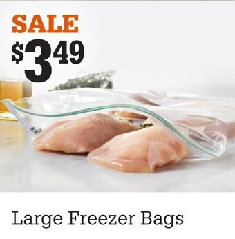 M & M Food Market Large freezer bags offer