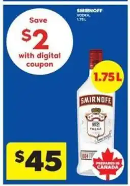 Real Canadian Liquorstore Smirnoff Vodka offer