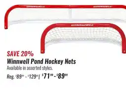 Hockey Life WINNWELL POND HOCKEY NETS offer