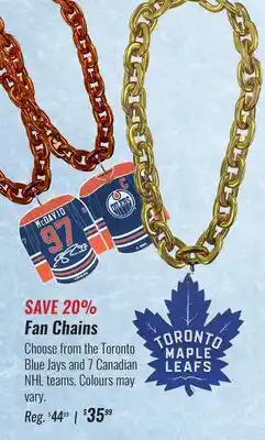 Hockey Life FAN CHAINS offer