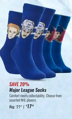 Hockey Life MAJOR LEAGUE SOCKS offer