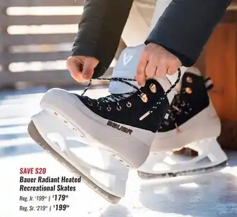 Hockey Life BAUER RADIANT HEATED RECREATIONAL SKATES JR offer