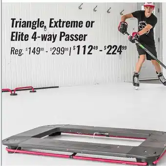 Hockey Life TRIANGLE, EXTREME OR ELITE 4-WAY PASSER offer