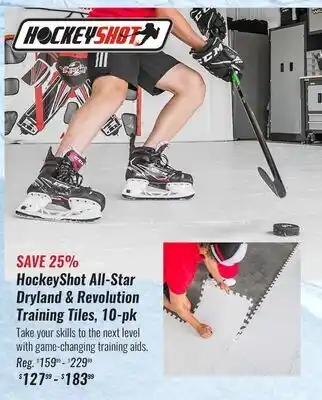Hockey Life HOCKEYSHOT ALL-STAR DRYLAND & REVOLUTION TRAINING TILES, 10-PK offer