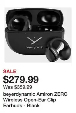 Newegg beyerdynamic Amiron ZERO Wireless Open-Ear Clip Earbuds - Black offer
