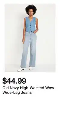 Old Navy Old Navy High-Waisted Wow Wide-Leg Jeans offer