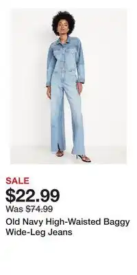 Old Navy Old Navy High-Waisted Baggy Wide-Leg Jeans offer